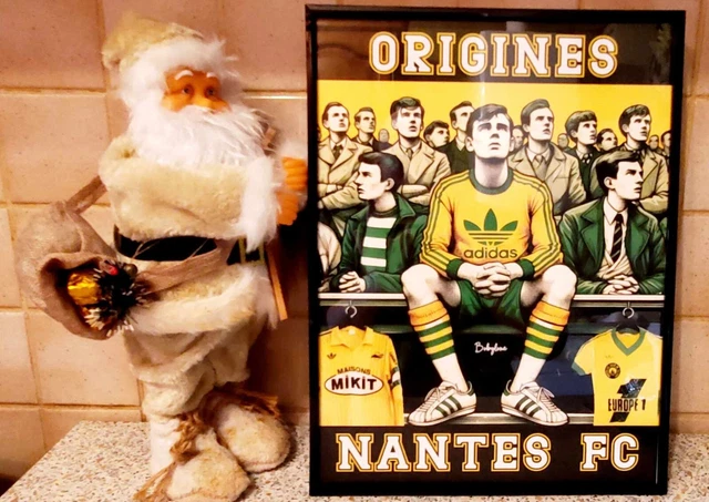 Fanion FC Nantes Vintage – 10x12 Cm – Objet Collection Foot Rare
