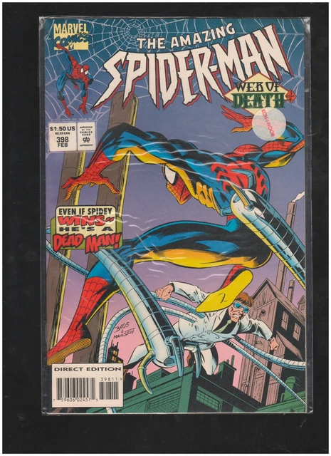Amazing Spider-Man #398 "Web of Death Part 3" Vol. 1 Marvel Comics 1995
