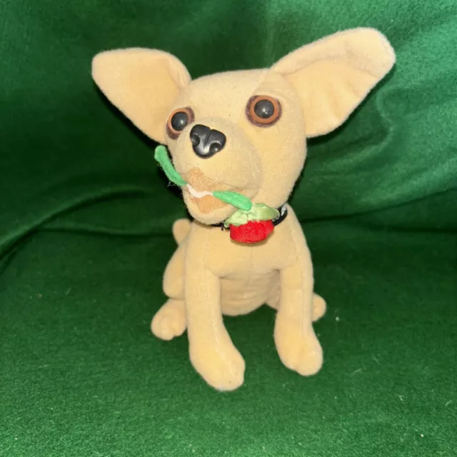 Taco Bell "Yo Quiero" Chihuahua Dog with Rose Plush Applause Brand