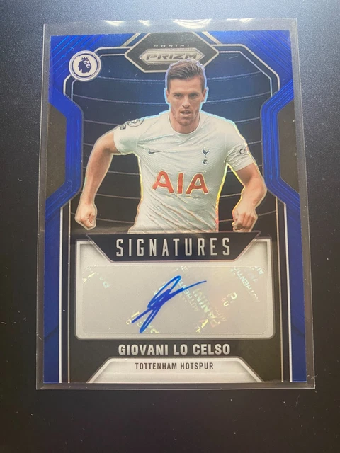 Giovani Lo Celso Blue Pulsar Auto Tottenham Hotspur Panini Epl Prizm 2021/22  Sp