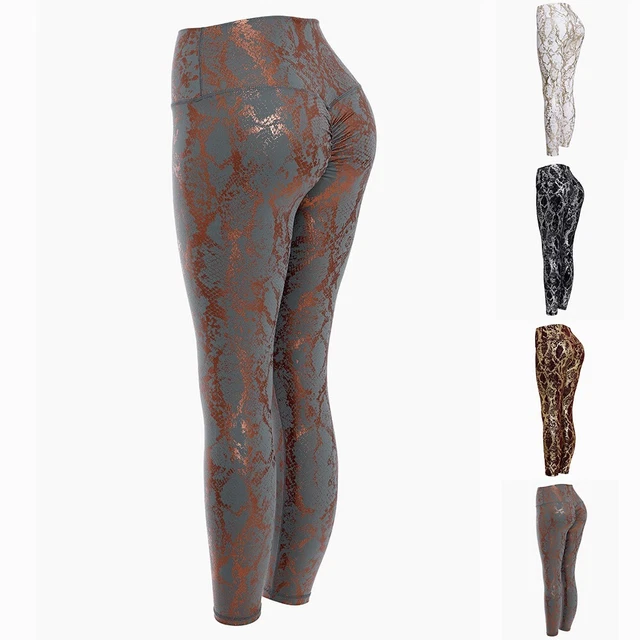 1 Pantaloni Yoga Bianco/Grigio/Nero / Vino Rosso Sedere Sollevamento Vita Alta