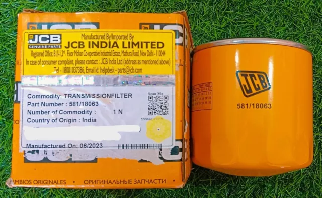 Jcb Backhoe - Genuine Jcb Transmission Oil Filter (Part No. 581/18063 581/M8563)