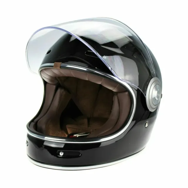 ViPER F659 Nero Integrale Vetroresina Classico Moto Casco - XL 2