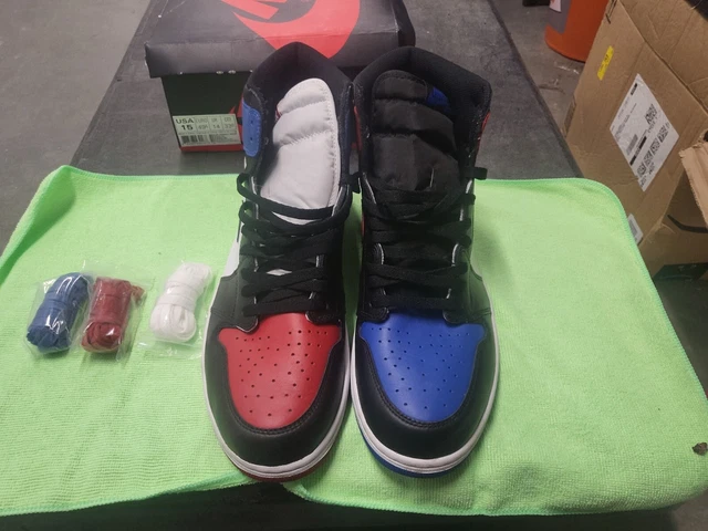 Nike Air Jordan I 1 Retro OG Top 3 Royal Bred Chicago Men's Size 15 Pre-Owned