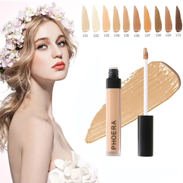 PHOERA Full Coverage Concealer Foundation Makeup Matte Brighten Long Lasting~US