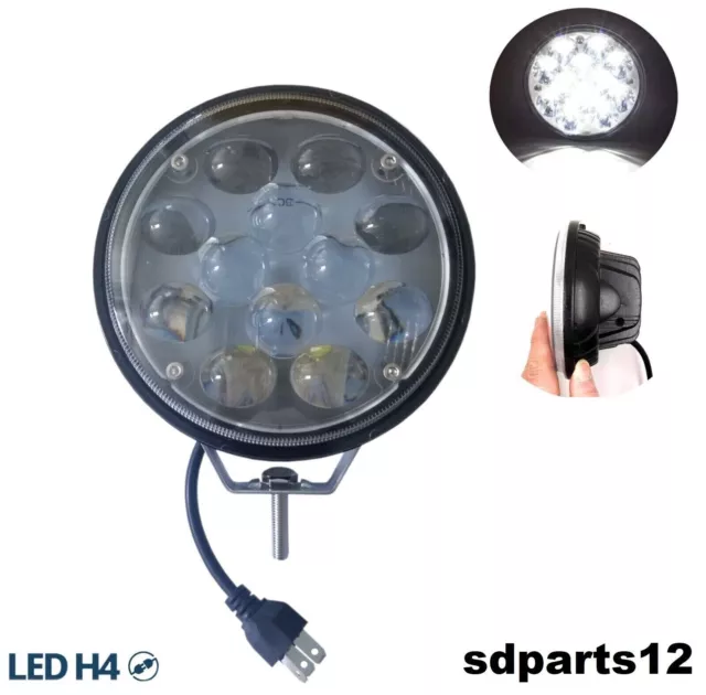 Phare à LED Rond 5D 36W Projecteur Puissant 5600Lm pour Auto Moto Hors Route ATV