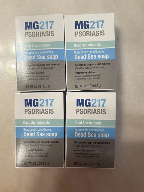 (4) MG217 Psoriasis therapeutic conditioning Dead Sea Soap 3.2oz DISCONTINUED