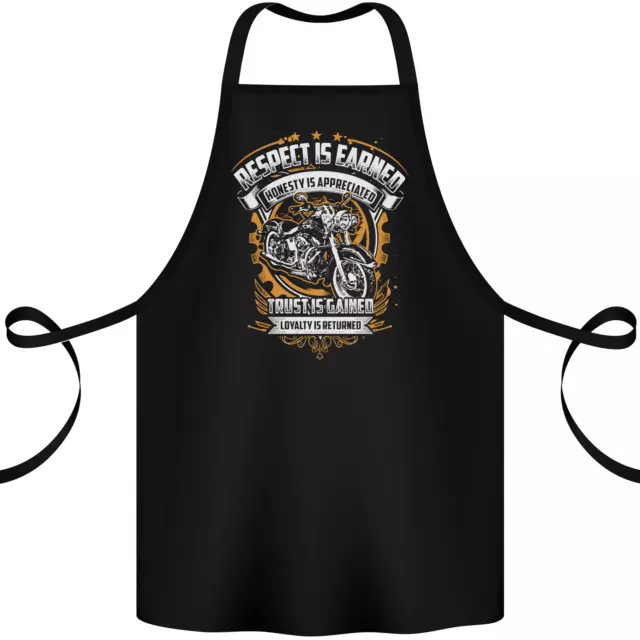Grembiule Respect Earned Moto Moto Biker Cotone 100% Biologico