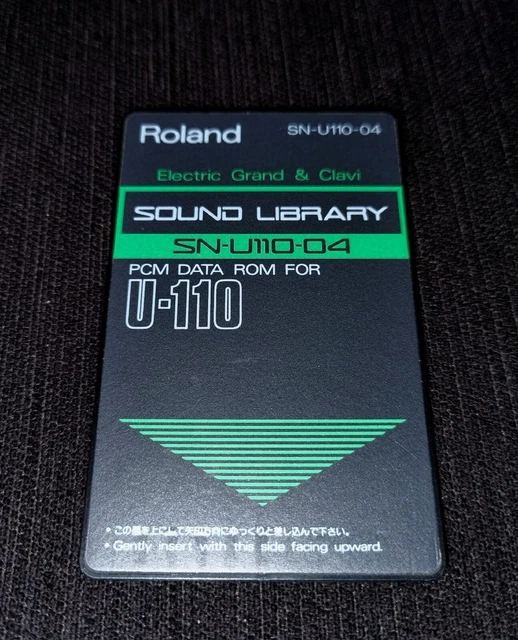 Rare! Carte Pcm Data Rom Roland U-110 U-220 Sn-U110-04 Electric Grand & Clavi