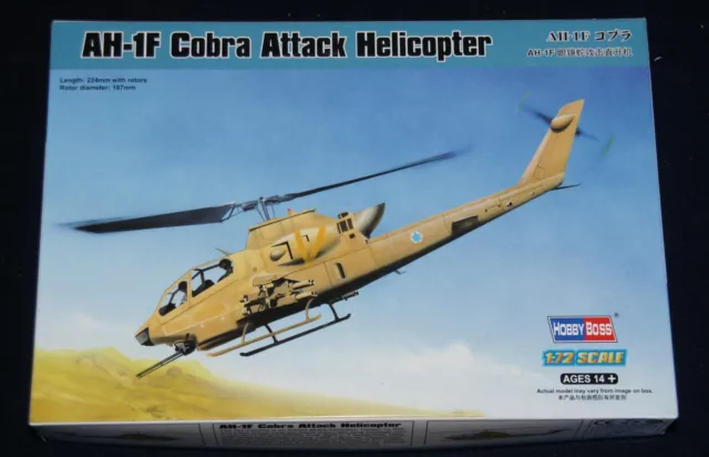 Hobby Boss 87224 - AH-1F Cobra Attack Helicopter , 1:72 + Zugabe