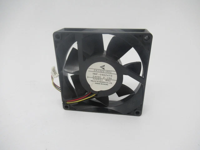 Melco Technorex MMF-09D24TS 3 Wire Cooling Fan 24VDC 0.19A USED