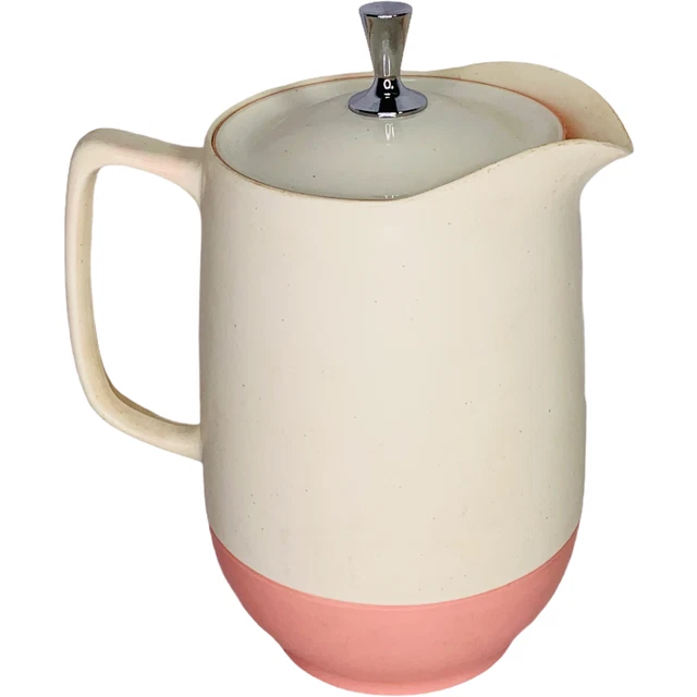 Vintage MC Vacron Vacuum Server Bopp Decker Plastics White Pink Pitcher Vintage MC Vacron Vacuum Server Bopp Decker Plastics White Pink Pitcher