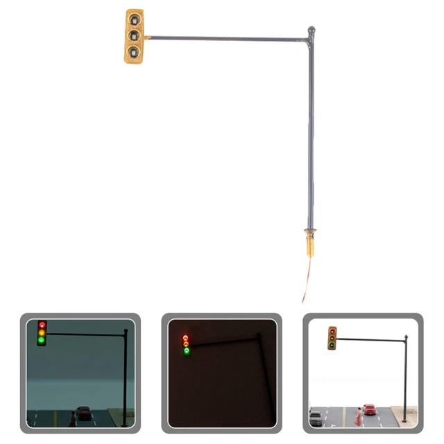 10/Pack Model Railway Street Light HO OO Scale LED Road Lamp Lampposts 12V - Foto 5