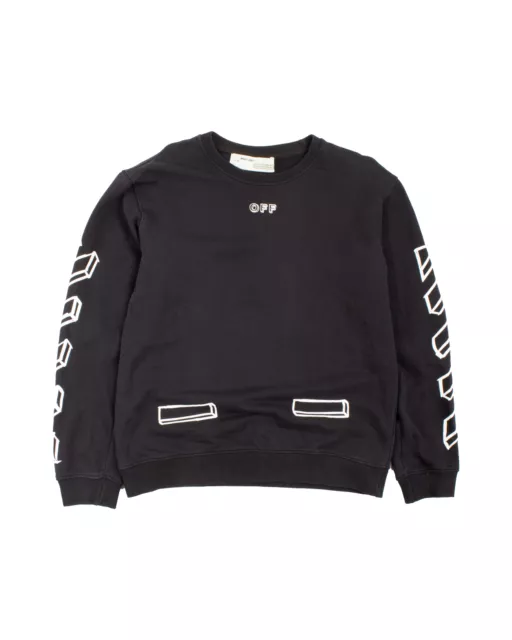Main Label Off White Virgil Abloh 2013 Black Sweatshirt / Sweat Jumper Size M