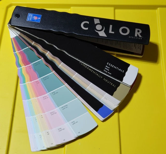 SHERWIN WILLIAMS PAINT Color Samples Fan Deck, Interior Exterior