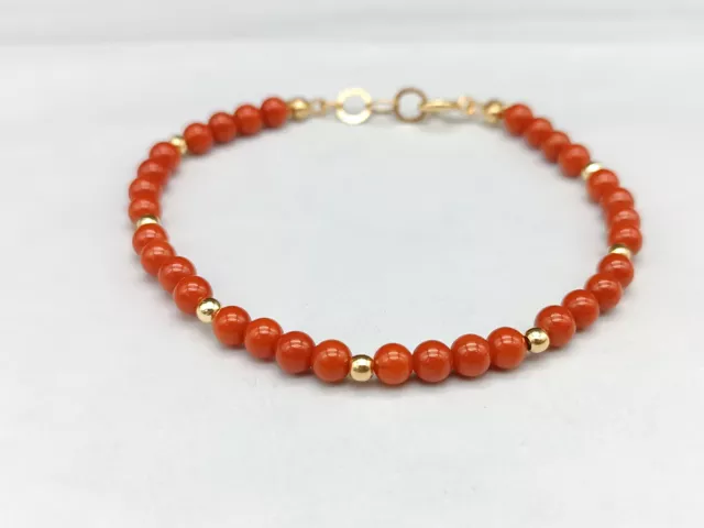 bracciale vero corallo rosso di Sardegna naturale argento 925 regolabile