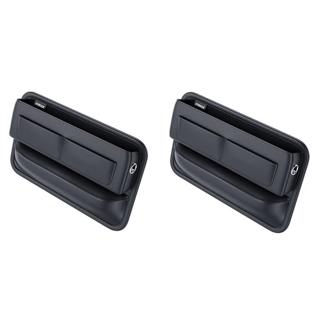 Black Organizer Bag Pocket Console Seat Gap Slit Crevice Storage Car Accessories