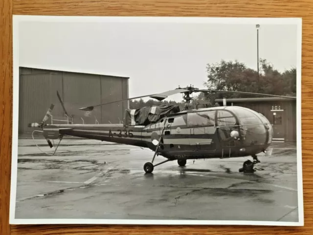 RNAF Netherland Air Force Alouette 3 A-336 Grasshoppers Photograph