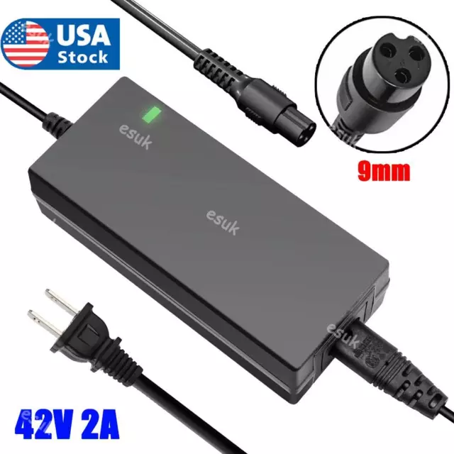 42V 2A Charger Power Adapter For 36V Electric Bike E-bike Scooter Li-ion Battery