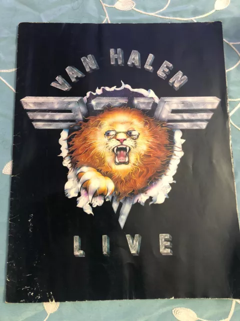 Van Halen Live Hide Your Sheep 1982 concert tour book Diver Down