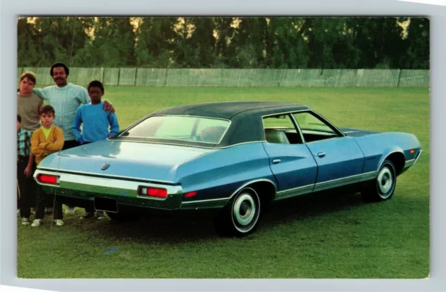 1972 Ford Gran Torino 4-Door Pillared Hardtop Vintage Postcard