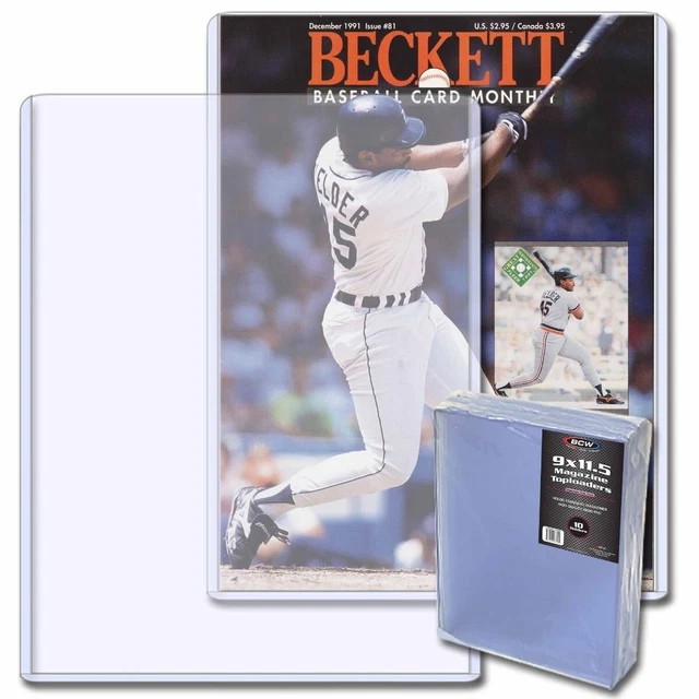 BCW Magazine Topload Holders 8 1/2 x 11 1/4 5mm Protection 10 Storage Sleeve