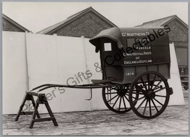 Great Northern Railway GNR Parcel Van Cart No 1414 Photo Print Social History