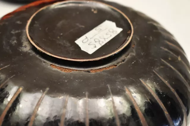 Vintage Burmese Lacquerware Pumpkin Box (Small/Black) Decorative Collectibles "1 11