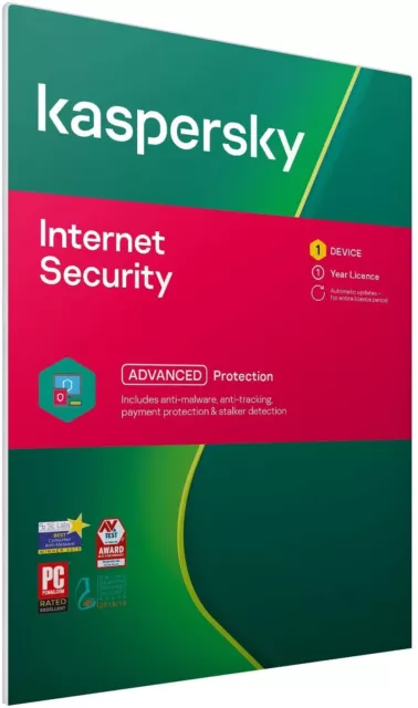 Kaspersky Internet Security 2024 1 Device 1 Year Uk & Eu Sent In The Post