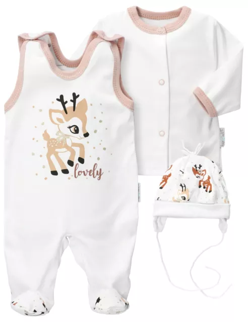 NEU | Baby Body für Mädchen & Jungen Strampler 3-teilig Set Unisex Gr. 56 - 80