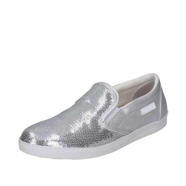 Chaussures Femme AGILE by RUCOLINE 38 Ue à Enfiler Argenté à Paillettes Cuir S