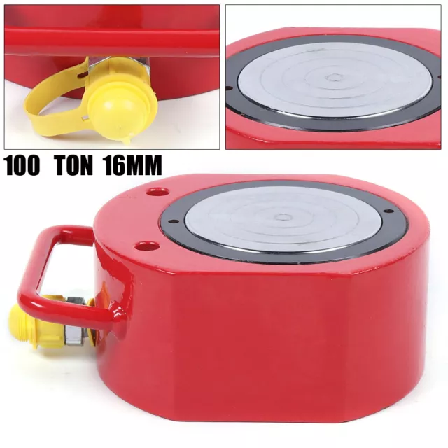 100 Ton Hydraulic Flat Jack Pancake Cylinder Ram Flat Lift Cylinder 16MM Durable
