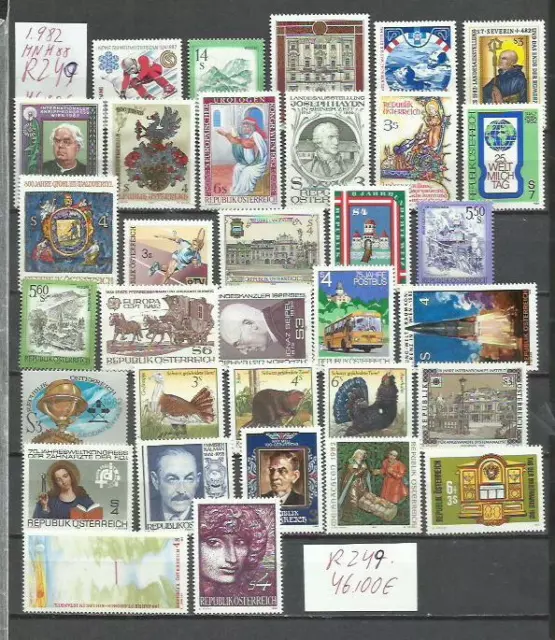 R249-Austria Lote Series Completas Nuevos Mnh** 1982+ Valor 46,00€ Lujo.coleccio