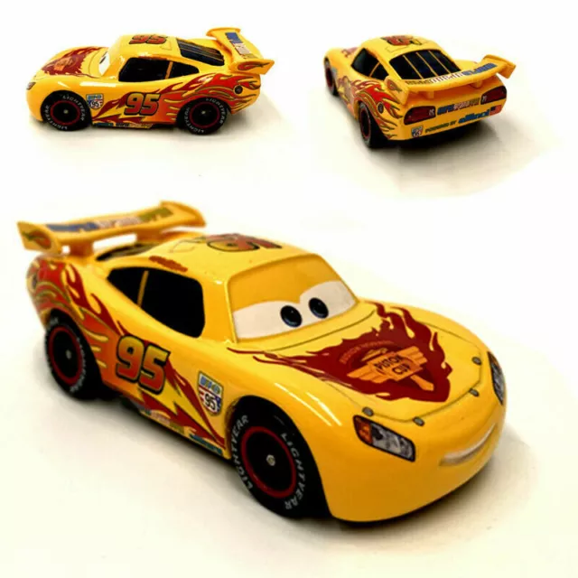 Disney Pixar Cars Yellow Lightning McQueen No.95 Small Car Vehicle Diecast Toy