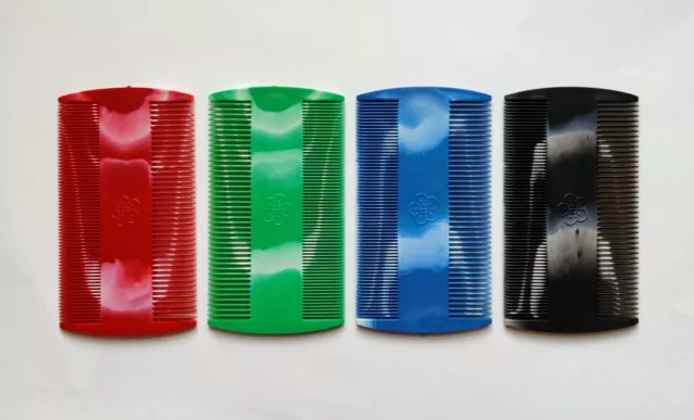 Hair Lice Nit Flea Comb Double Sided Plastic Fine Teeth Head Combs Adults Kids 3