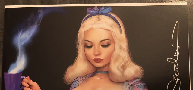 Zirty Girlz 3 Alice In Wonderland Cosplay Signed Nathan Szerdy Cover B Variant
