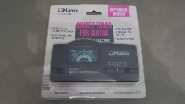Quartz Tuner For Guitar Matrix SR-1000 Acoustic & Electric