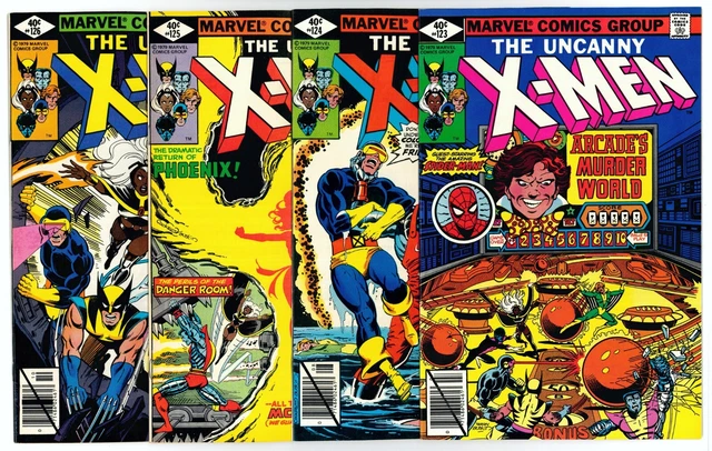 UNCANNY X-MEN Lot 124 125 126 & #123 NM/MT 9.8⭐1ST PROTEUS⭐1ST PROLE 1979 CGC it