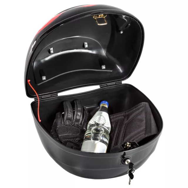 Motorradkoffer Top Case Roller Motorrad Koffer Rollerkoffer Motorradcase schwarz 2