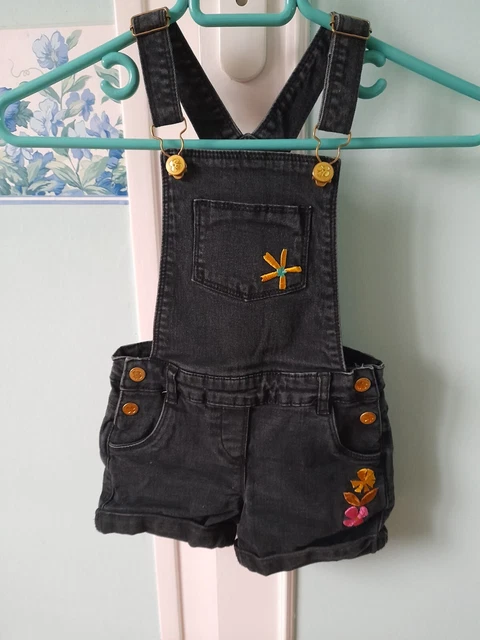 Salopette en Jean pour Fille, Combinaison Salopette en Jean avec Sangle