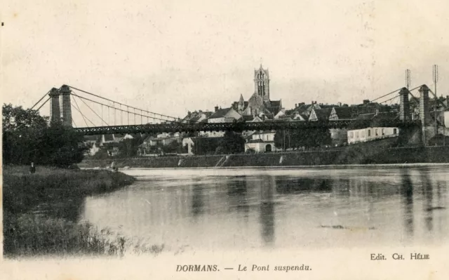 *29160 cpa 51 Dormans - Le Pont Suspendu