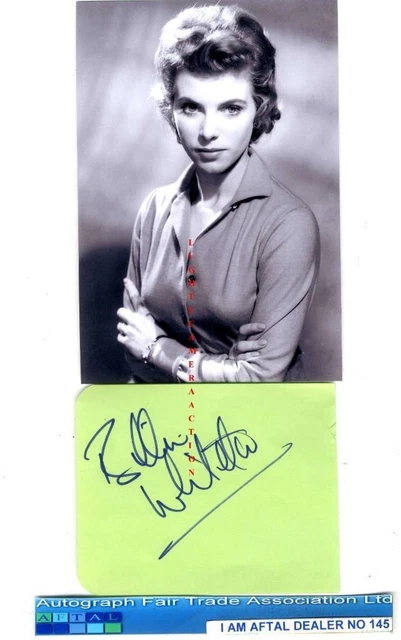 Billie Whitelaw vintage signed page AFTAL#145