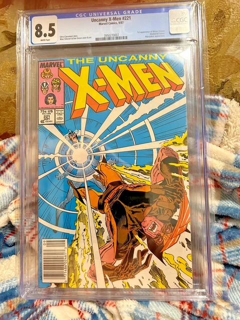 Uncanny X-Men 221 NEWSSTAND CGC 8.5 White Pages 1st Appearance Mister Sinister