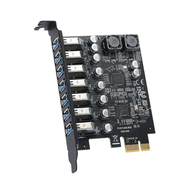 PCIe 7 Porte USB 3.0 Scheda di Espansione Hub per Computer Pci-Express Pci-E 1x