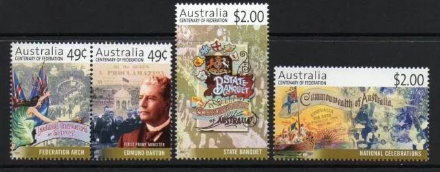 Australia Sg2062/5 2001 Centenary Of Federation Mnh