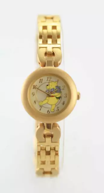 Disney Orologio Donna Winnie Pooh Acciaio Inox Oro Batteria Quarzo Facile Read