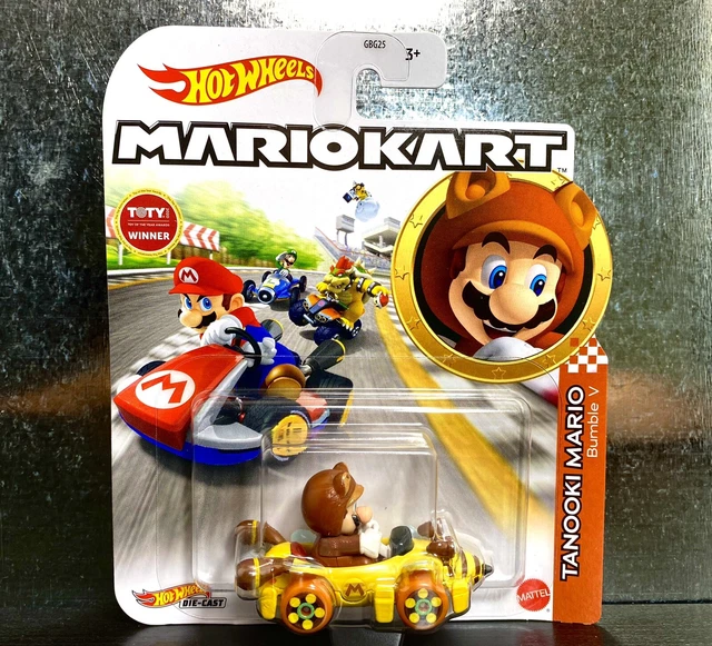2022 HOT WHEELS Mario Kart TANOOKI MARIO (Bumble V) Diecast Car 19.