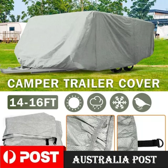 Explore Camper Trailer Cover 14-16 ft 4.3-4.7m Jayco Swan Free Chocks Caravan RV