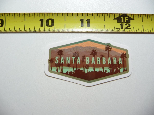 California Santa Barbara Vista View Decal Sticker Pride State