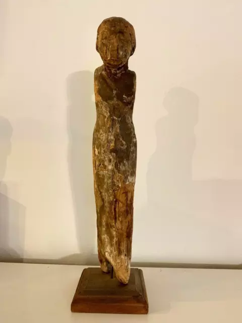 12th Dynasty 1991-1783 BCE Egyptian Wood Male Figure Middle Kingdom 14 Inches